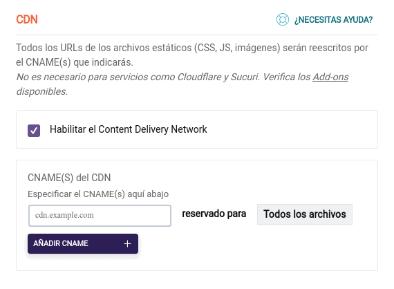 Activar CDN WP Rocket