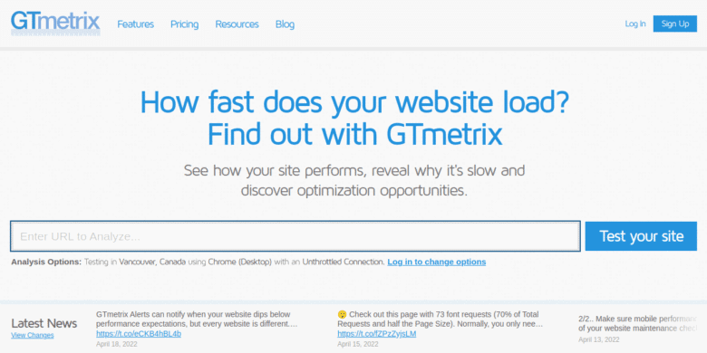 GTMetrix