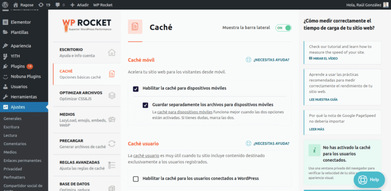 WP Rocket VS WP Super Caché caché estática