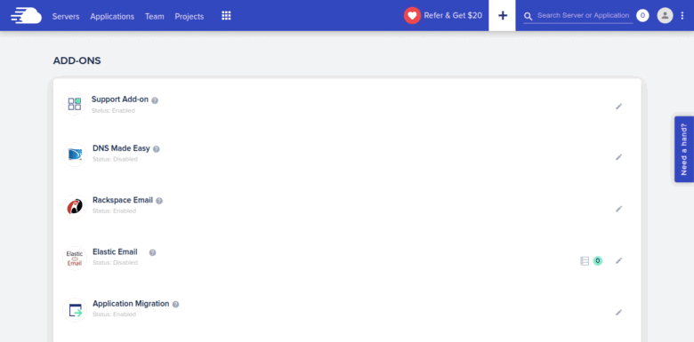 Cloudways addons