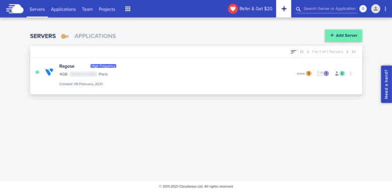 Cloudways servers