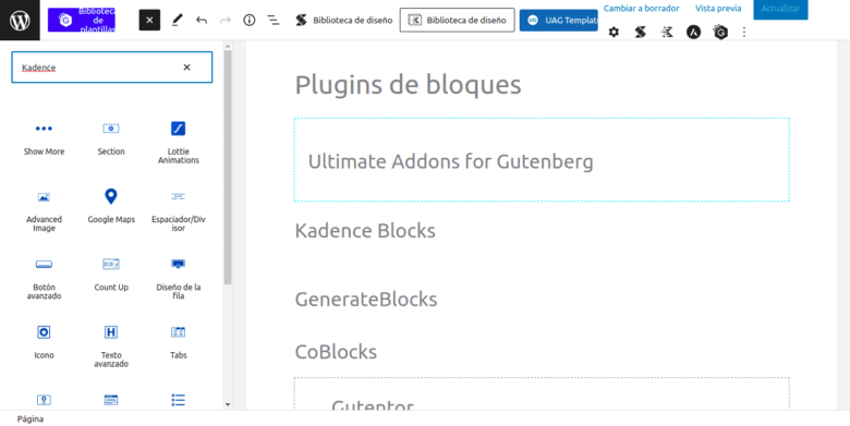 Kadence Blocks