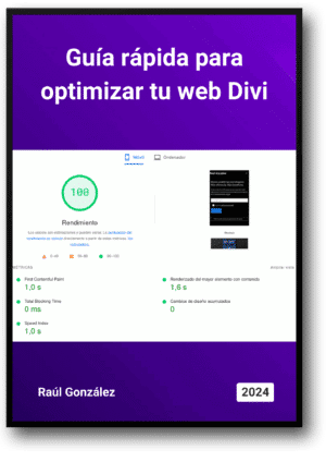 Guía rápida optimizar Divi mock-up